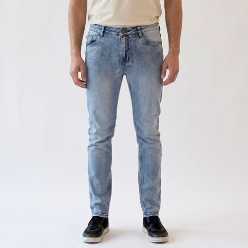 Jeans Hombre New Slim Tiro Medio Vintage