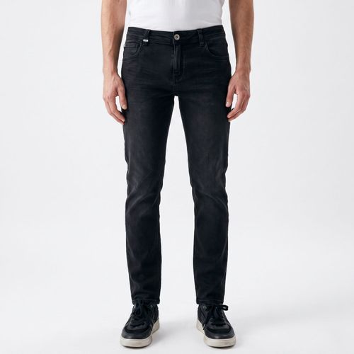 Jeans Hombre Slim Cropped Tiro Medio Storm Elastic