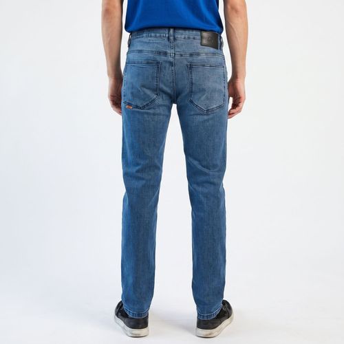 Jeans Hombre Slim Tiro Medio VIP Med Blue