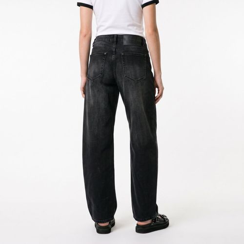 Jeans Mujer New Balloon Black Grey