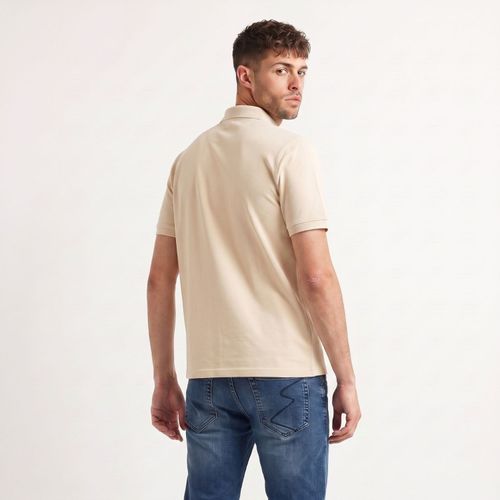 Polera Hombre MC Polo Pique Silicone Wash Mantequilla