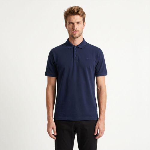 Polera Hombre MC Polo Pique Silicone Wash Mantequilla