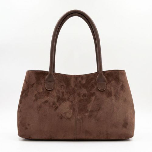Cartera Mujer Suede con Broche Leather