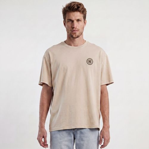 Polera MC Hombre Relaxed Interlock Japon Avena