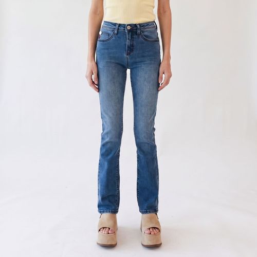 Jeans Mujer Jess Tiro Medio Skinny Flare