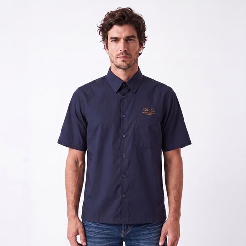 Camisa MC Hombre Cotton Twill New Relax
