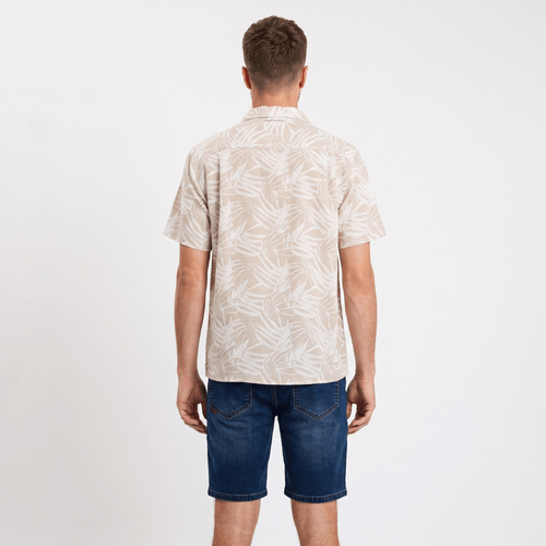 Camisa MC Hombre Techno Canvas Full Printing Avena