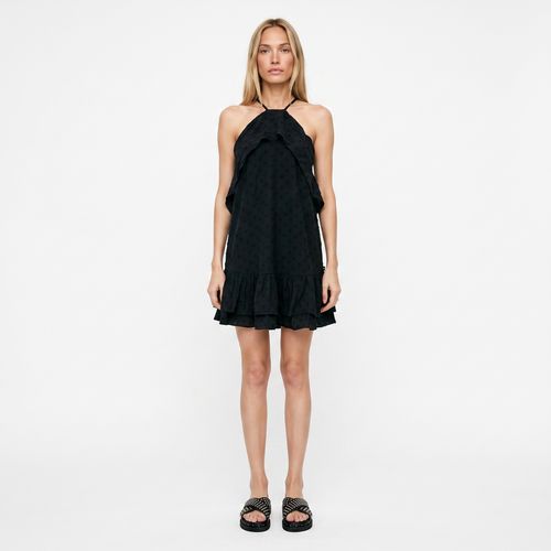 Vestido Mujer Corto Dobby Frufru
