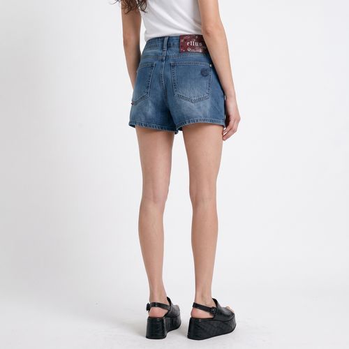 Short Falda Mujer Blue Grey